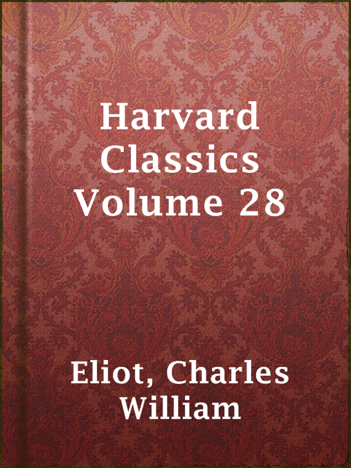 Cover of Harvard Classics Volume 28